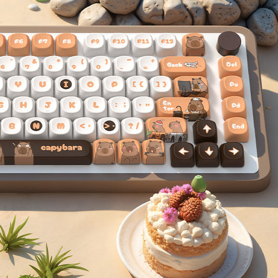Sea Capybara Keycaps Set