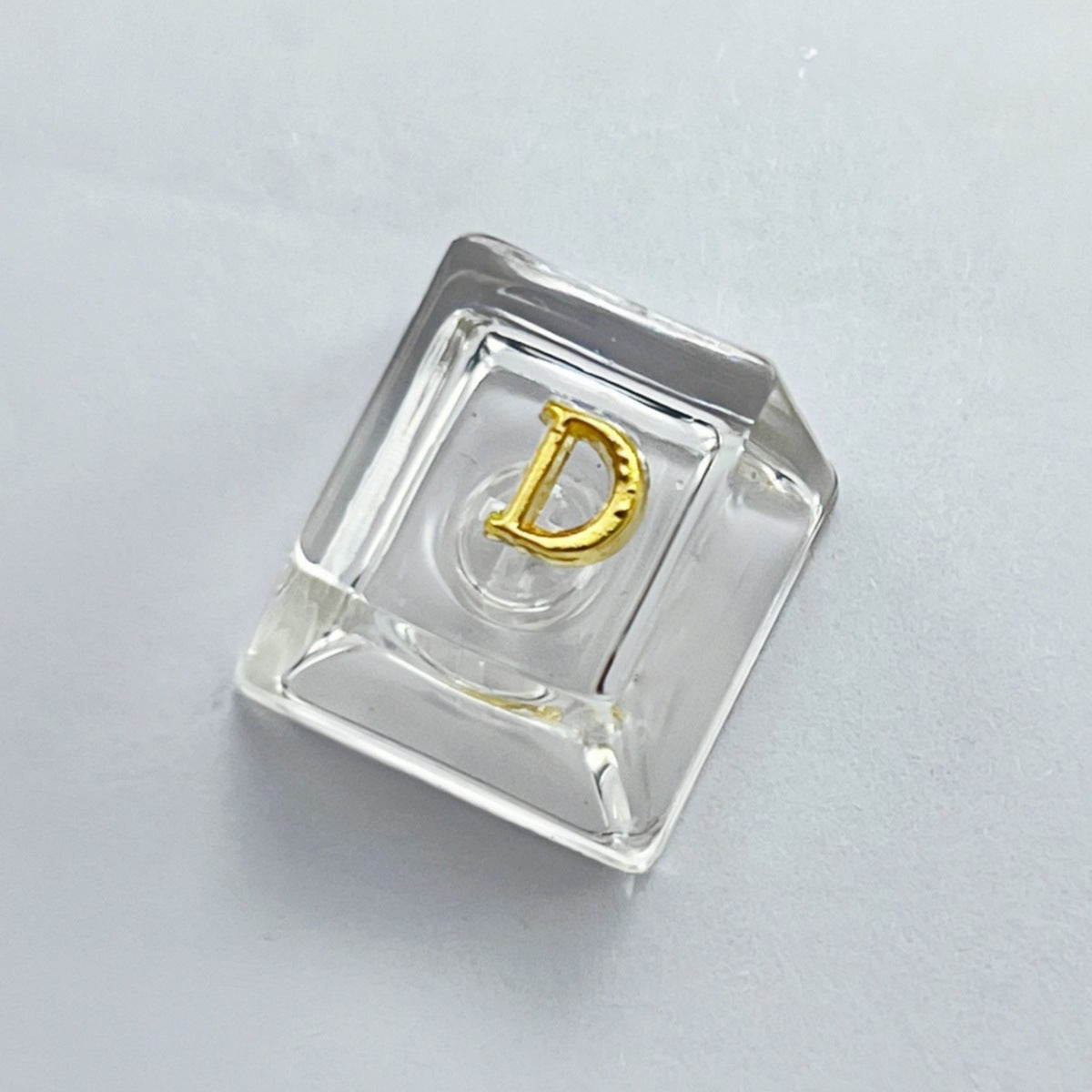 Gold Text Transparent Single Keycap