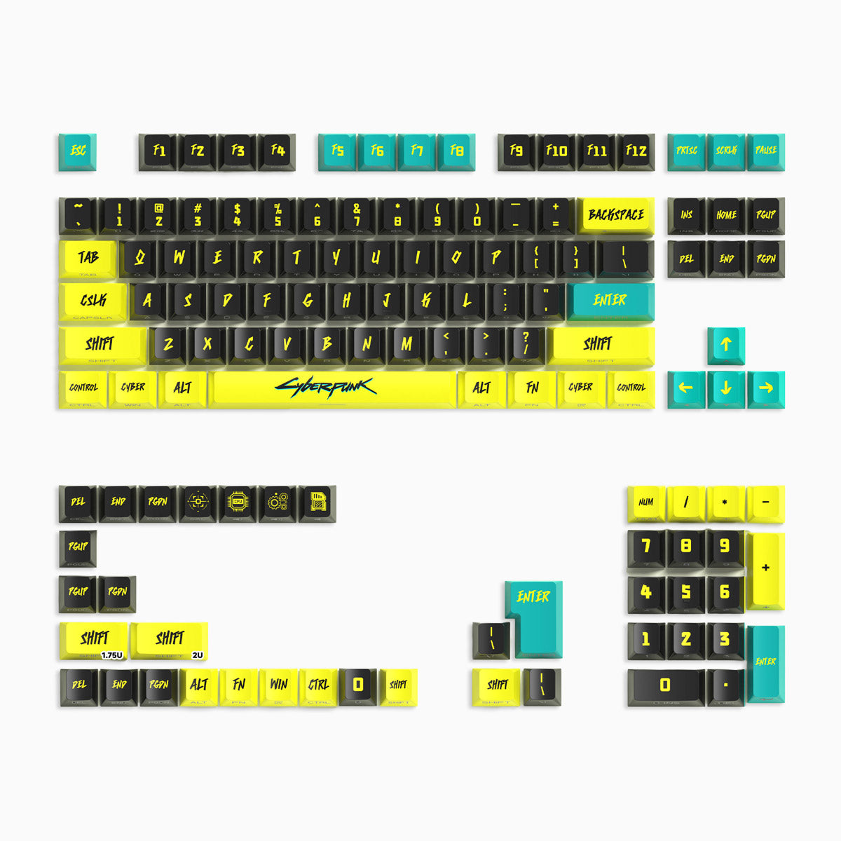 Cyberpunk Keycaps Set