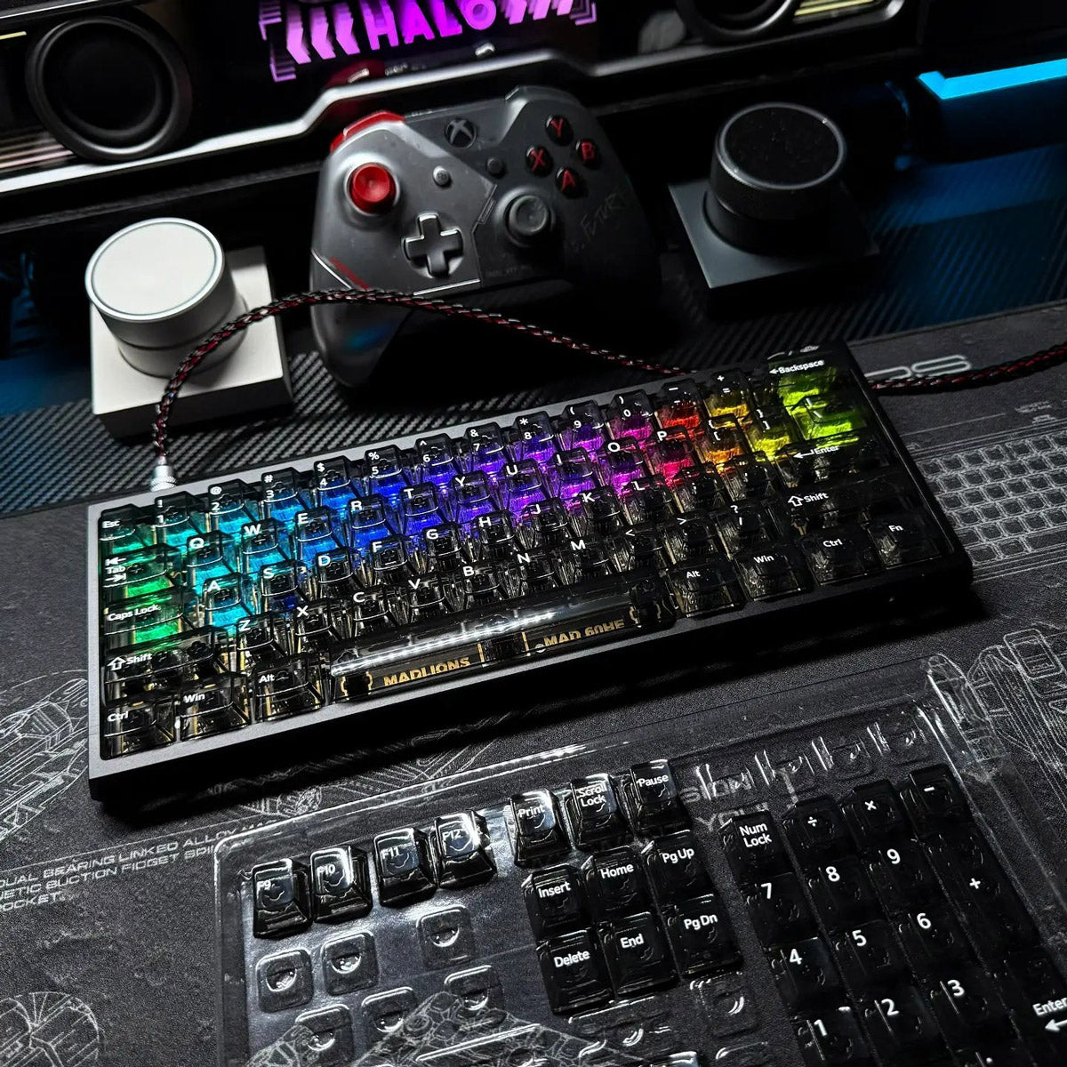 Crystal Clear Keycaps Set