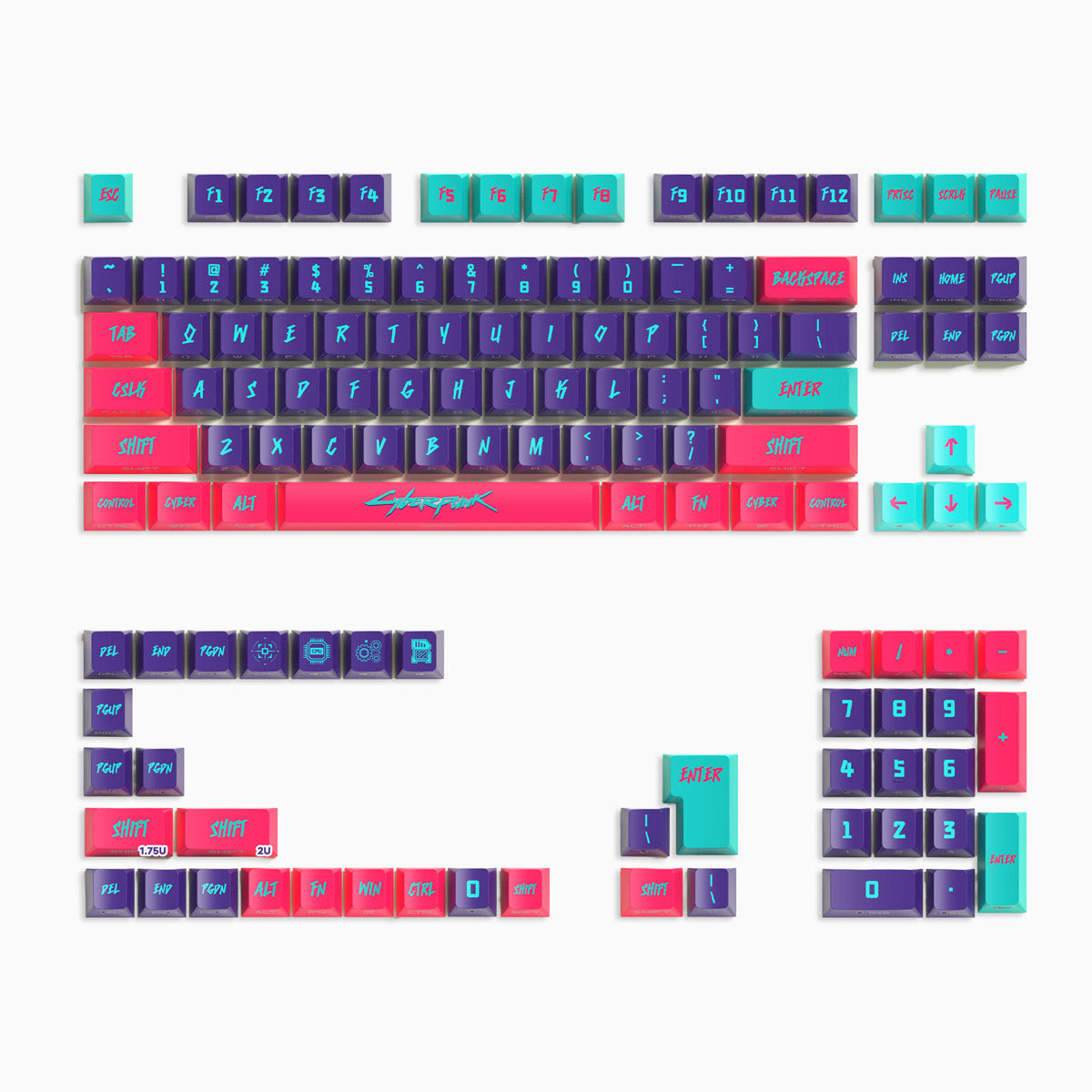 Cyberpunk Keycaps Set