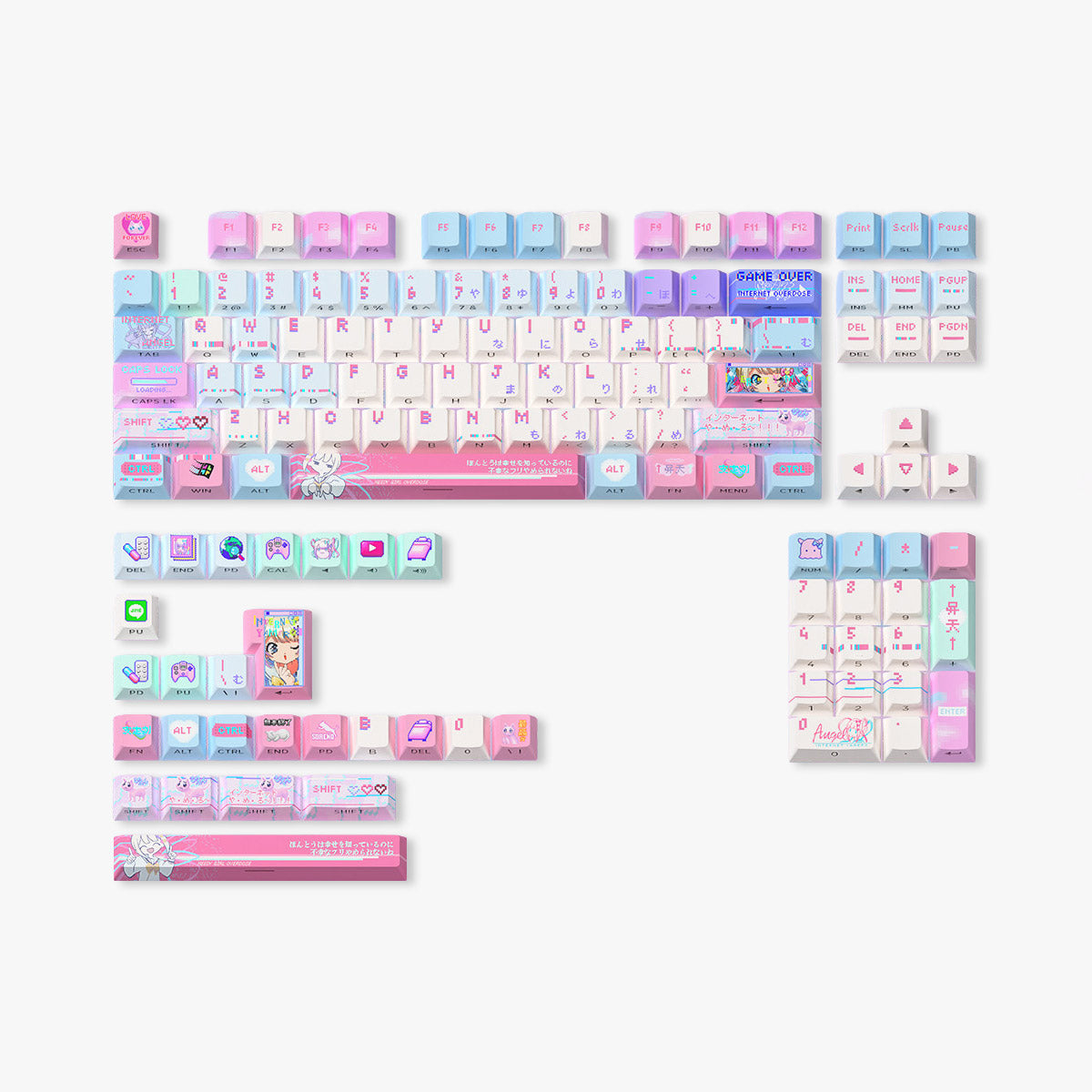 Need Girl Overdose Keycaps Set
