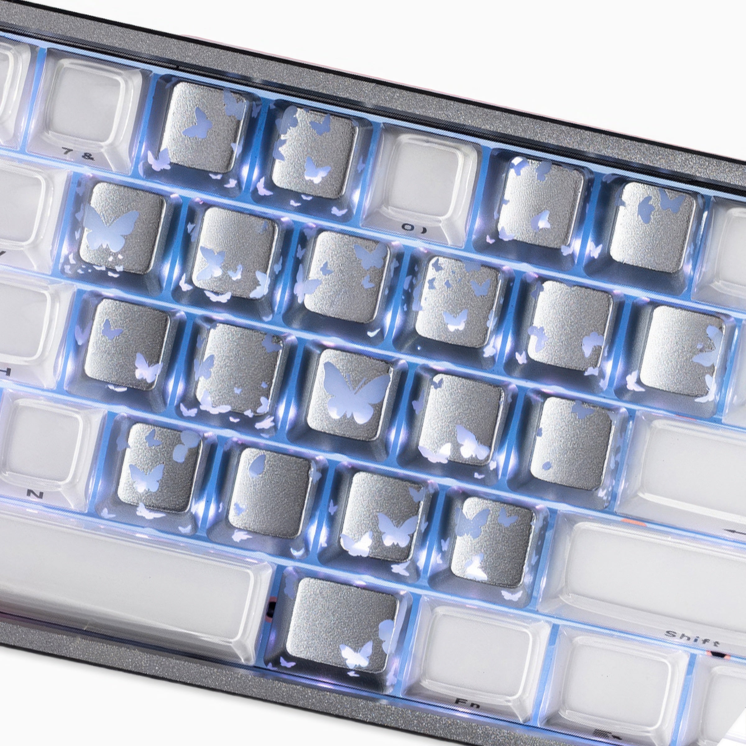 Butterfly Heart Keycaps Set